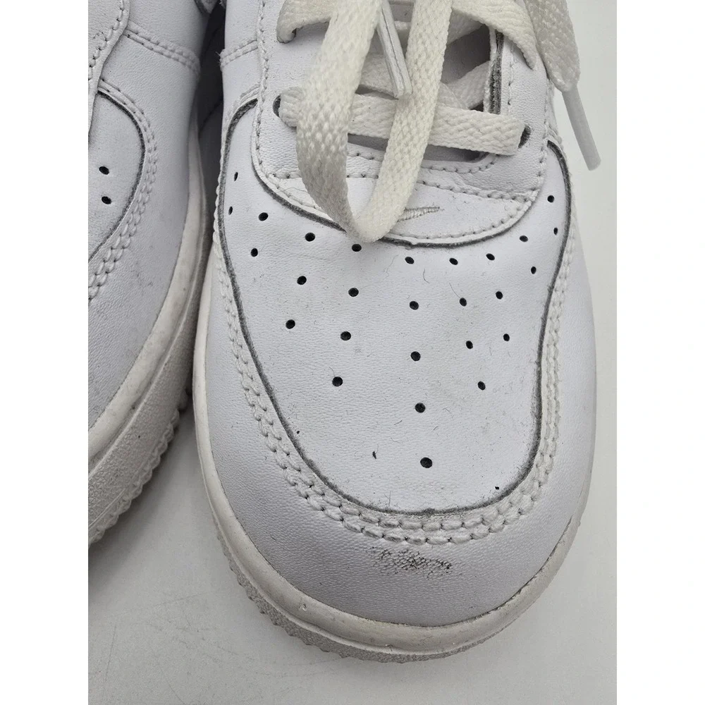 Nike Air Force 1 LE All White Low Top Sneakers Kids Youth Shoes DH2925-111 Sz 3Y